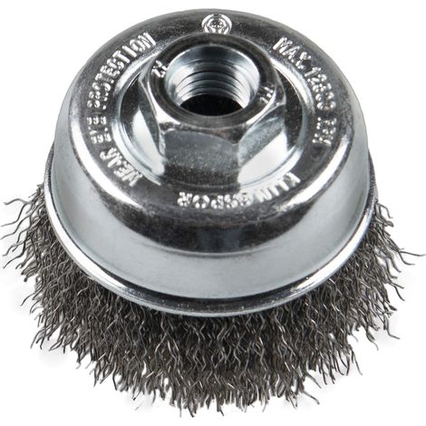 Spazzola a tazza Klingspor cup brush acciaio inox 65 mm (1/2)