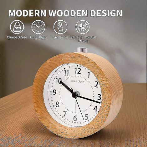 Réveil silencieux, horloge de bureau, réveil de chevet, outil de réveil (1/3)