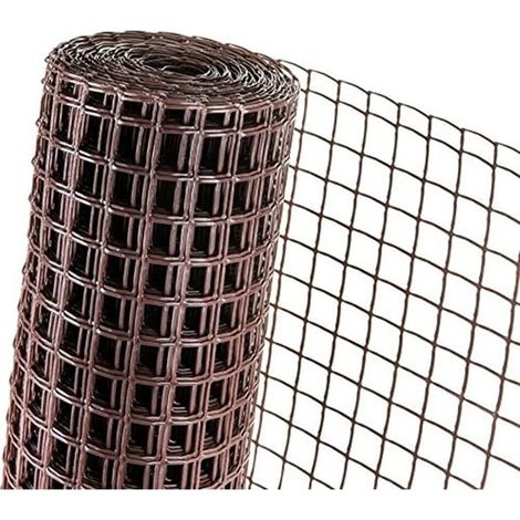 TrAdE Shop Traesio - Rete Di Plastica Protettiva 1x5 Mt Marrone Per Cancelli Recinzioni Balconi 206612 - (1/5)