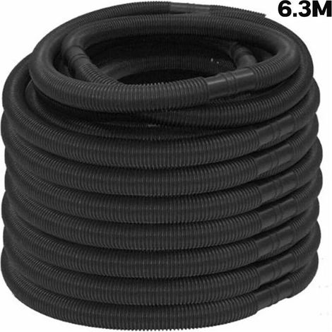 Ulisem Tuyau Solaire pour Piscine, Accessoire de Nettoyage, Divisible tous les 105 cm, Noir, Diamtre 32 mm, Longueur 6,3 m, Rsistant aux UV et au Chlore. (1/5)