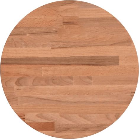 Dessus de table Dessus de bureau Plateau de table Ø30x2,5 cm rond bois massif de hêtre (1/5)