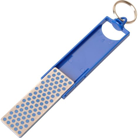VIRUTEX Mini Diamond Sharpening Stone – 70x25x5 mm, Medium Blue Grit (F70C)