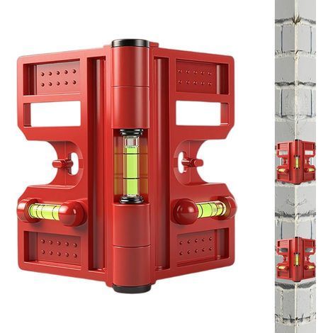 Niveau magnétique d’angle pour poteaux Outil de nivellement précis pour projets de bricolage et de construction, libelle fiable, outil de mesure professionnel (1/5)