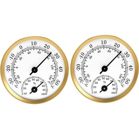 Stück Gold Gewächshaus-Hygrometer Zeiger Temperatur- und Feuchtigkeitsmesser (1/5)