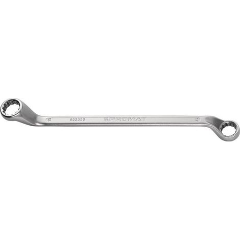 Clé polygonale double 16 x 17 mm 263 mm contre-coudée profondément