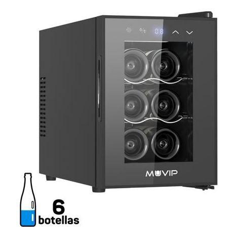 Muvip refrigeratore per vino 6 bottiglie - 58w - 39cm