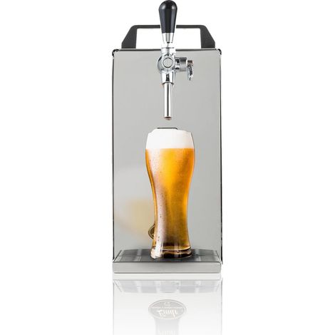 Zapfanlage, Bierzapfanlage PYGMY 25/K mit Membranpumpe, 1-leitig Trockenkühlgerät aus Edelstahl, 35 Liter/h, Green Line