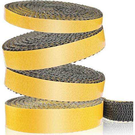 Fireplace Insert Gasket – Braid Seal for Insert and Stove, Wood Stove Glass Gasket, Flat Seal for Fireplace Insert Glass, Heavy Duty Oven Seal (3 mm x 25 mm x 3 m) (1/5)