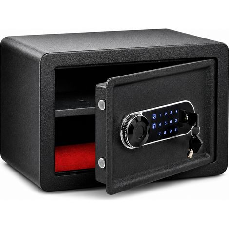Bituxx Elektronischer Smart Tresor Safe Möbeltresor Wandtresor mini klein 25L mit Touch-Bedienfeld, PIN-Code & Schlüssel (1/5)