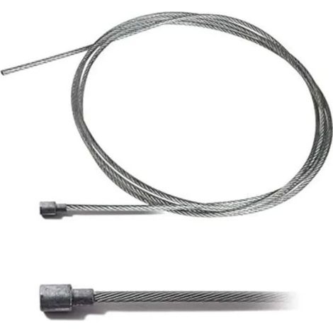 – Câble souple acier 2.5mm x 2.5m – Tête poire 6.5x6.5mm – Accessoire pour motoculteur – Pour frein et traction