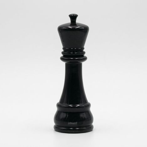Macina spezie universale legno nero Bisetti Scacchi Re (1/4)
