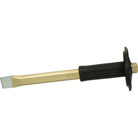 Burin plat avec protection main