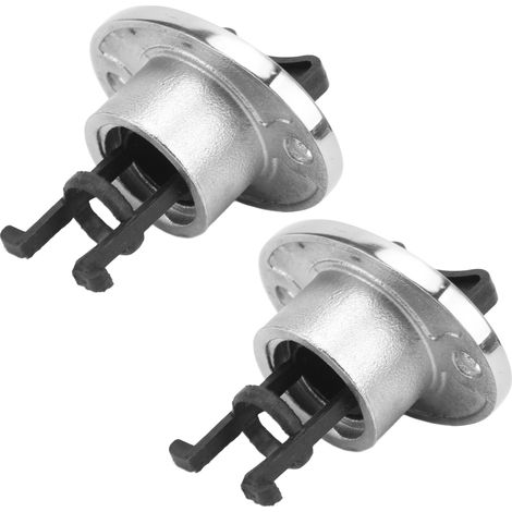 Lot de 2 bouchons de vidange ovales en acier inoxydable 316 pour tableau arrière de bateau, pour trou de 1 pouce. (1/5)