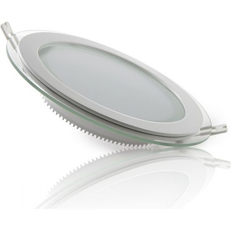 Foco Downlight LED 18W 1800Lm 6000ºK Circular   Cristal Ø200Mm 40.000H  [HO-MB01-O-18W-CW]