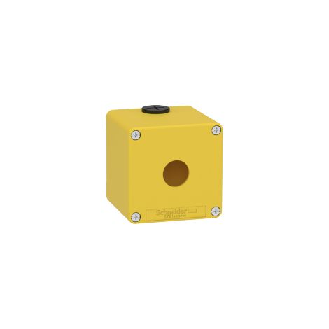 Pulsantiera gialla per arresto di emergenza M20 1 foro 22MM 80X80X77 UL CSA - XAPK1501