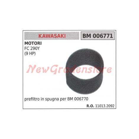 Prefiltro aria in spugna KAWASAKI motore FC 290Y (9 HP) 006771