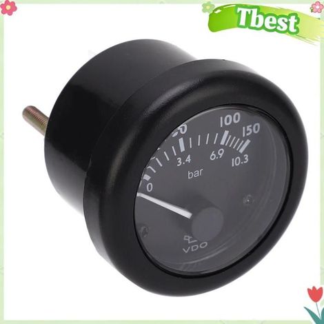 Tbest Manomètre d' Jauge de pression d' de moteur Diesel 2 pouces, détection de pression de carburant pour electronique kit (1/5)