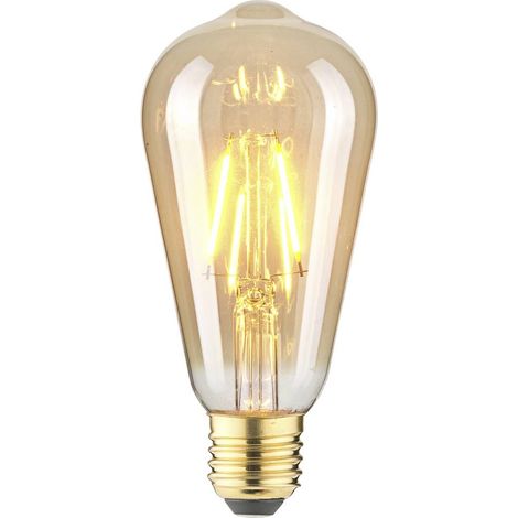 LightMe LM85057 LED (monocolore) E27 Forma cilindrica 2.5 W Ambra (Ø x L) 64 mm x 140 mm 1 pz. (1/2)