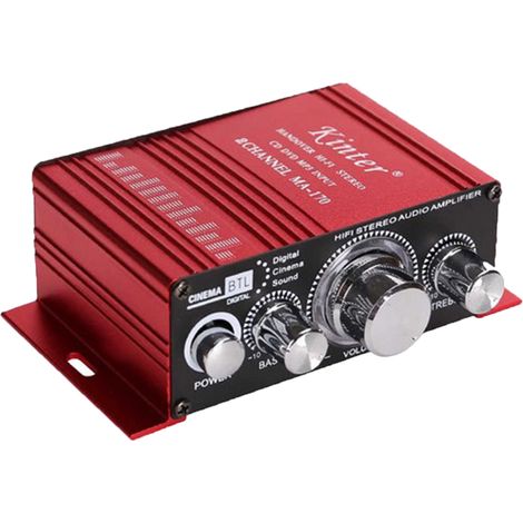 Amplificatore Audio Digitale Mini Stereo Auto Barca 20w 2 Canali 12v MA-170