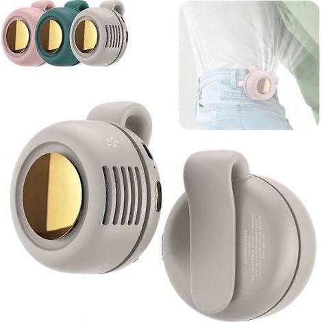 USB rechargeable portable clip-on fan, mini neck and waist clip-on fan, adjustable air conditioning fan (1st) (1/5)