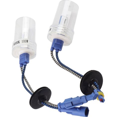 Geeignet für 2 HID-Xenon-Scheinwerferlampen, 100 W, 8000 K, 6800 LM, für Kfz-Scheinwerfer mit H3-Sockel.