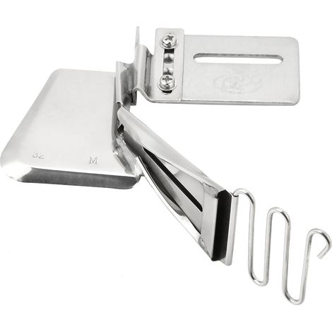 Pince ourlet à biais pour machine à coudre industrielle, accessoire de surjeteuse et ourleur plieur, fixation de bordure (1/5)