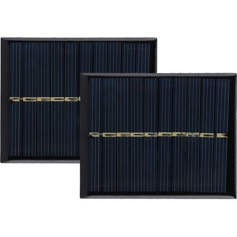 2 Stück/Set 0,5W 5V Polysilizium-Solarpanel-Ladeplatine für Heimwerkerprojekte, Spielzeug und Akkuladegeräte (1/5)