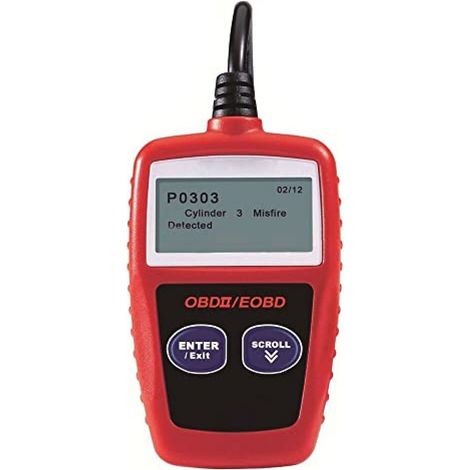 Scanner OBDII - Diagnostic Automobile - Compatible Tous Vehicules OBDII EOBD Depuis 1996 - Protocoles CAN Inclus - 1 Piece (1/5)
