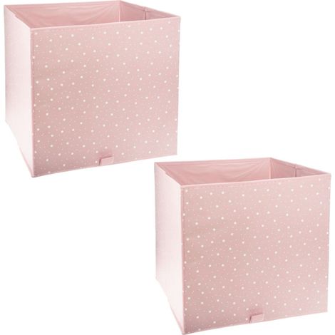 Lot de 2 boîtes de rangement cube ETOILE (1/4)