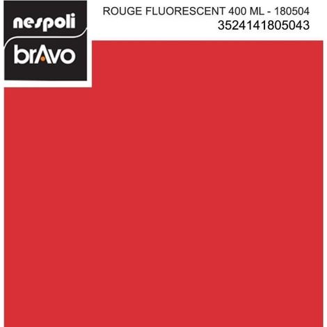 Peinture Aérosol Effet Fluorescent NESPOLI - Rouge (180504) 0,4 L
