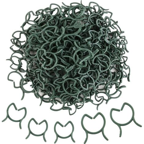 200 Pièces Clips de Support pour Plantes,Attache en Plastique Clips Plante,Clips de Fixation Plantes Grimpantes,Clips de Jardin,pour Fruit,Légume,Tomates-M+L (1/5)