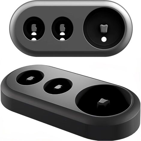 Pack of 2 Toothbrush Holders, Electric Toothbrush Head Holder, for Electric Toothbrushes and IO Toothbrush Heads, black. (1/5)