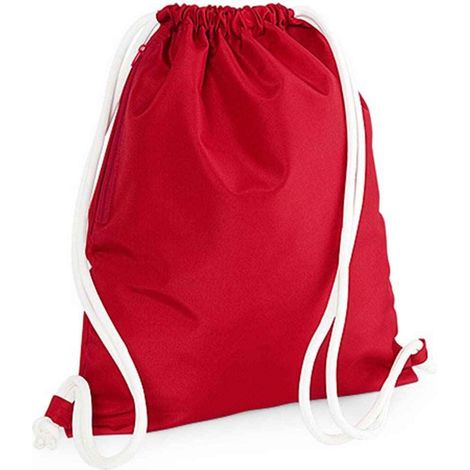 Sac à cordon Bagbase Icon, taille unique, rouge classique (1/2)