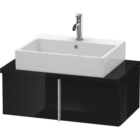Meuble bas console VERO 285x800x448mm noir haute brillance