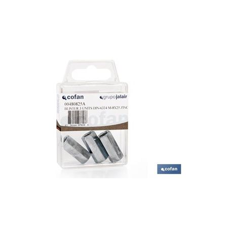 Écrou de liaison cofan din-6334 m10x30 hexagonal haute charge (1/3)