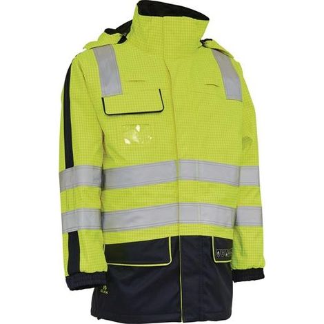 Parka  multinorma  de  alta  visibilidad  SECURETECH  talla  M  amarillo/azul  marino  ELKA  RAINWEAR (1/2)