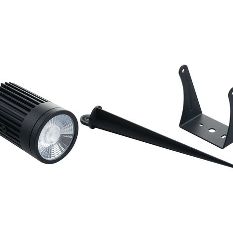 Proiettore LED TARGET nero con picchetto 30W con RGB + 4000K (luce naturale) (1/3)