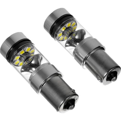 100w Ampoules Led Pour Voiture Lot De Feux Recul Blanc Froid Lumineux Remplacement Installation Facile Sans Câblage