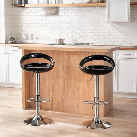 Tabouret de bar réglable de 76 à 96 cm 46 x 41 x 96 cm (1/5)