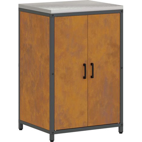 Maison Exclusive - Stoccaggio in cucina HATTEM Ruggine 60 x 50 x 92 cm Acciaio