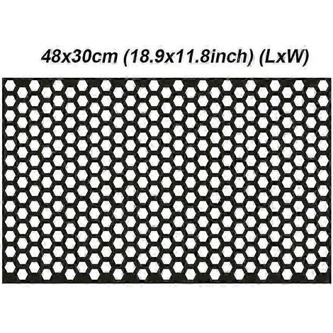 Autocollant nid d'abeille pour phares de voiture, découpe en grille creuse, protection latérale, film adhésif universel pour phares et feux arrière, autocollant de covering pour voiture (1/5)