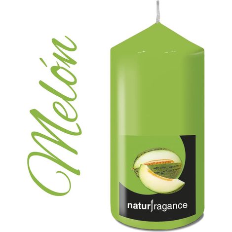 Bougie parfumée au melon Parfum naturel et durable Utilisation intérieure et extérieure Fabriquée avec des ingrédients naturels Taille moyenne, multicolore (1/3)