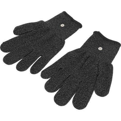 Gants à électrodes pour appareil d'électrothérapie TENS, gants à électrodes antistatiques (taille S, 19 cm, 7,5 pouces)