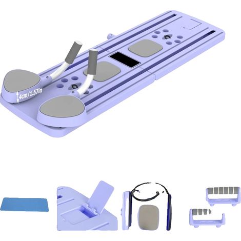 Fitness Board, Ganzkörper-Workout, Automatisches Widerstandssystem, LILA (1/2)