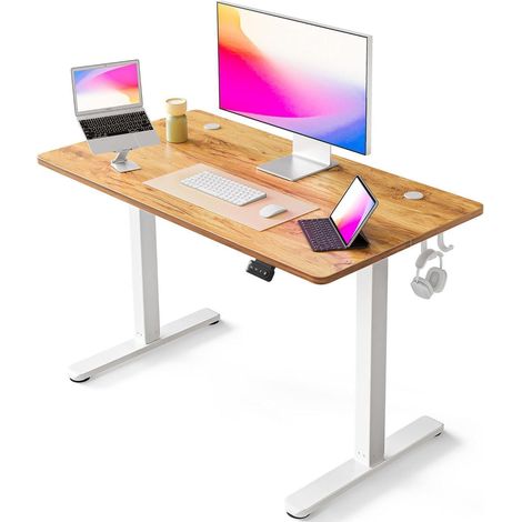 Elektrischer Schreibtisch Höhenverstellbar 100x60 cm Memory Anti-Kollisions (1/5)