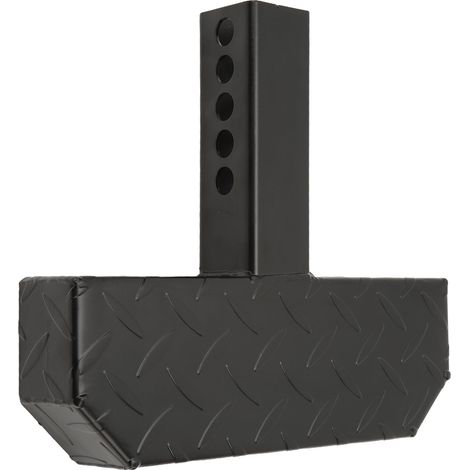 Trittstufe für Anhängerkupplungen mit 2-Zoll-Aufnahme, Tragkraft 220 lbs (ca. 100 kg), inklusive Stoßstangenschutz. (1/5)