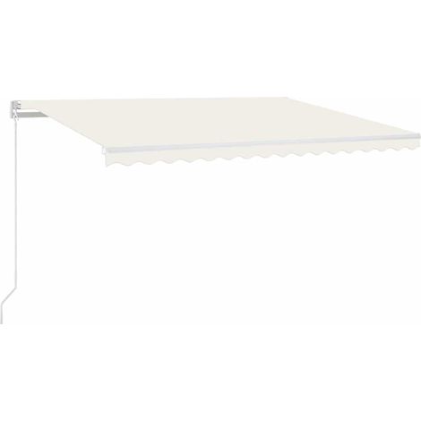 Tenda da Sole Tenda parasole Retrattile Manuale 400x350 cm Crema (1/5)