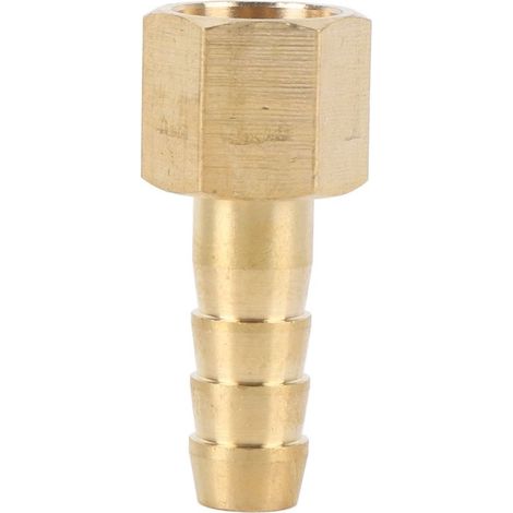 Adaptateur pour Régulateur de Plongée Scuba - Connexion en Cuivre Épais - Longueur 3.5cm - Barb Fitting pour Tuyau (1/4)