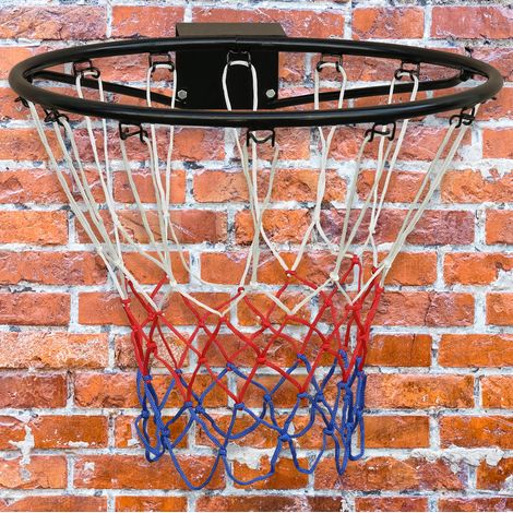 Aro de baloncesto mural de 45 cm con red de nailon negra DESVIAE (1/5)