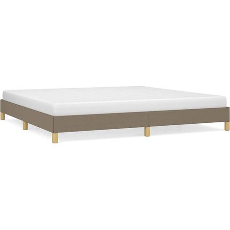 Maison Exclusive - Giroletto senza Materasso Tortora 200x200 cm in Tessuto (1/5)